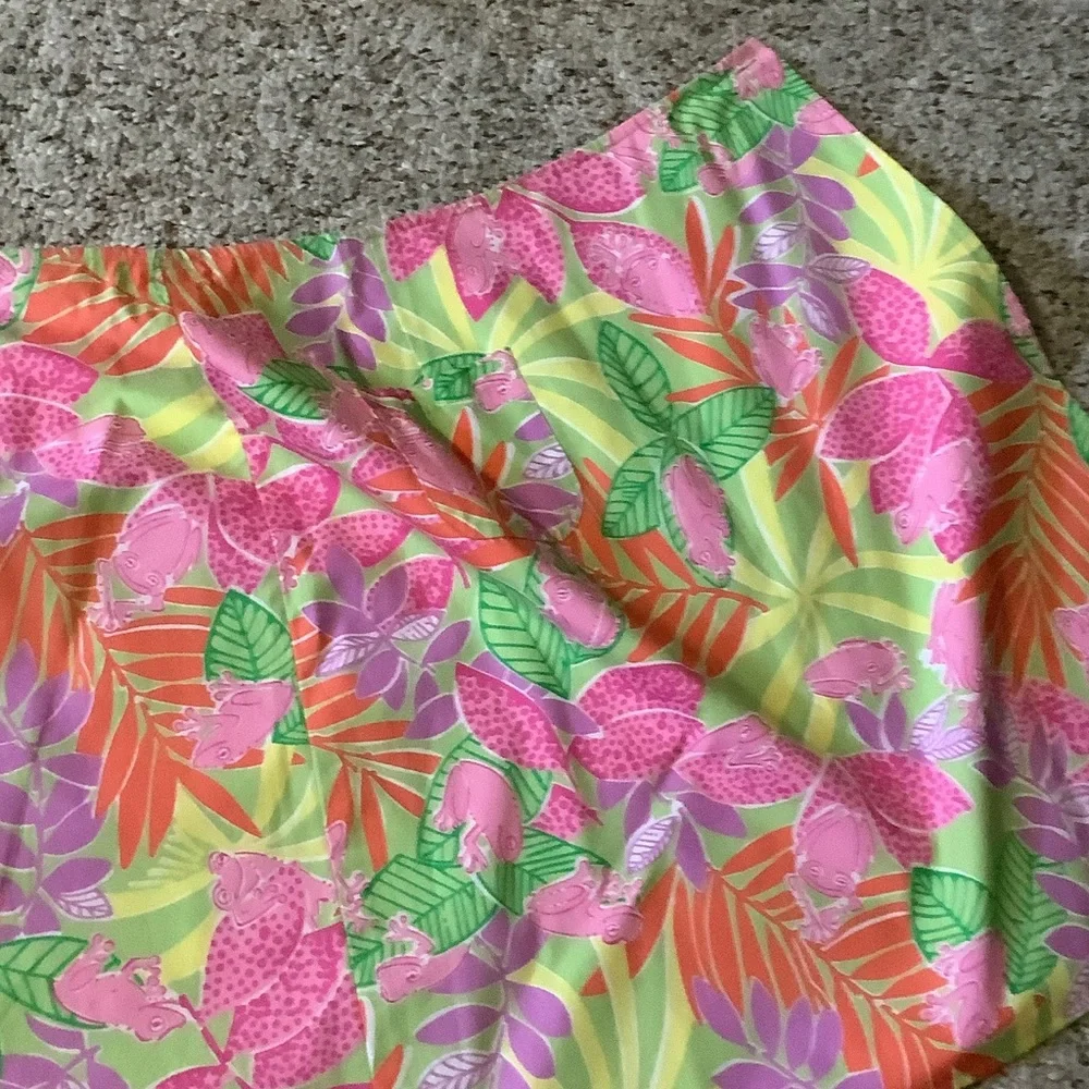 Vintage Lilly Pulitzer Reversible‎ Patchwork wrap Skirt 4 Preppy Resort Rare